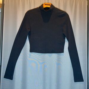 UGG Black Long Sleeve Crop Top